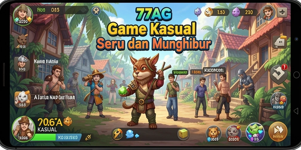 Screenshot antarmuka permainan 77AG yang menarik dan seru.
