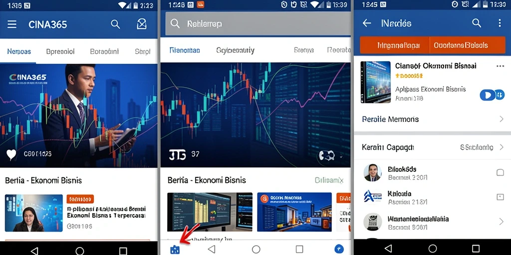 Antarmuka CINA365 yang informatif dan menarik