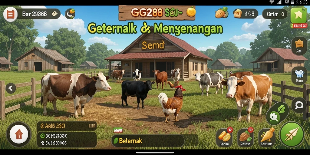 Tampilan antarmuka GG288 yang menawan dan penuh warna.