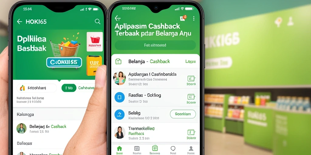 Antarmuka HOKI65 menampilkan fitur cashback yang mudah digunakan.