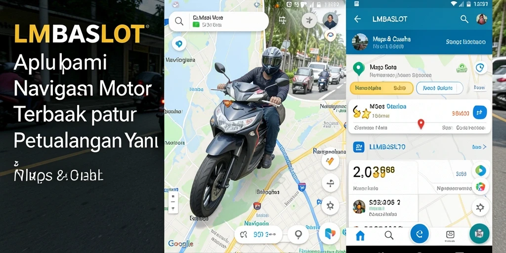 Tampilan antarmuka aplikasi LMBASLOT untuk navigasi motor.