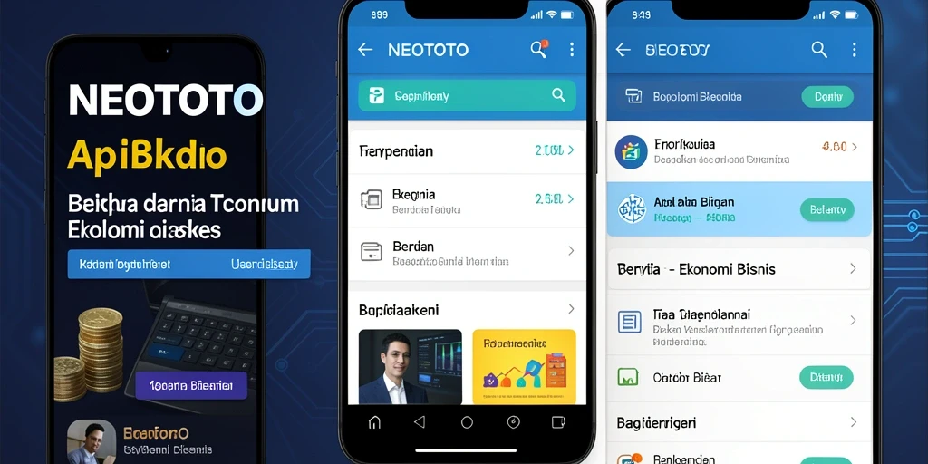 Antarmuka NEOTOTO yang intuitif dan informatif untuk ekonomi bisnis.