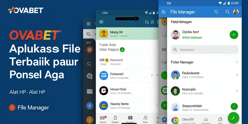 Antarmuka OVABET yang sederhana dan fungsional dalam mengelola file.
