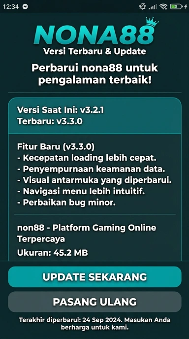 Riwayat Versi nona88: Pembaruan dan Fitur Terbaru